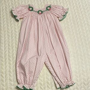 Pink Polka Dot Kids One Piece
